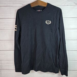 Nike Air Jordan Holiday Jumpman ‘85 Long Sleeve Crew T-Shirt Size Medium Black
